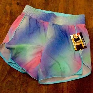 Pastel Rainbow Colorful Athletic Shorts